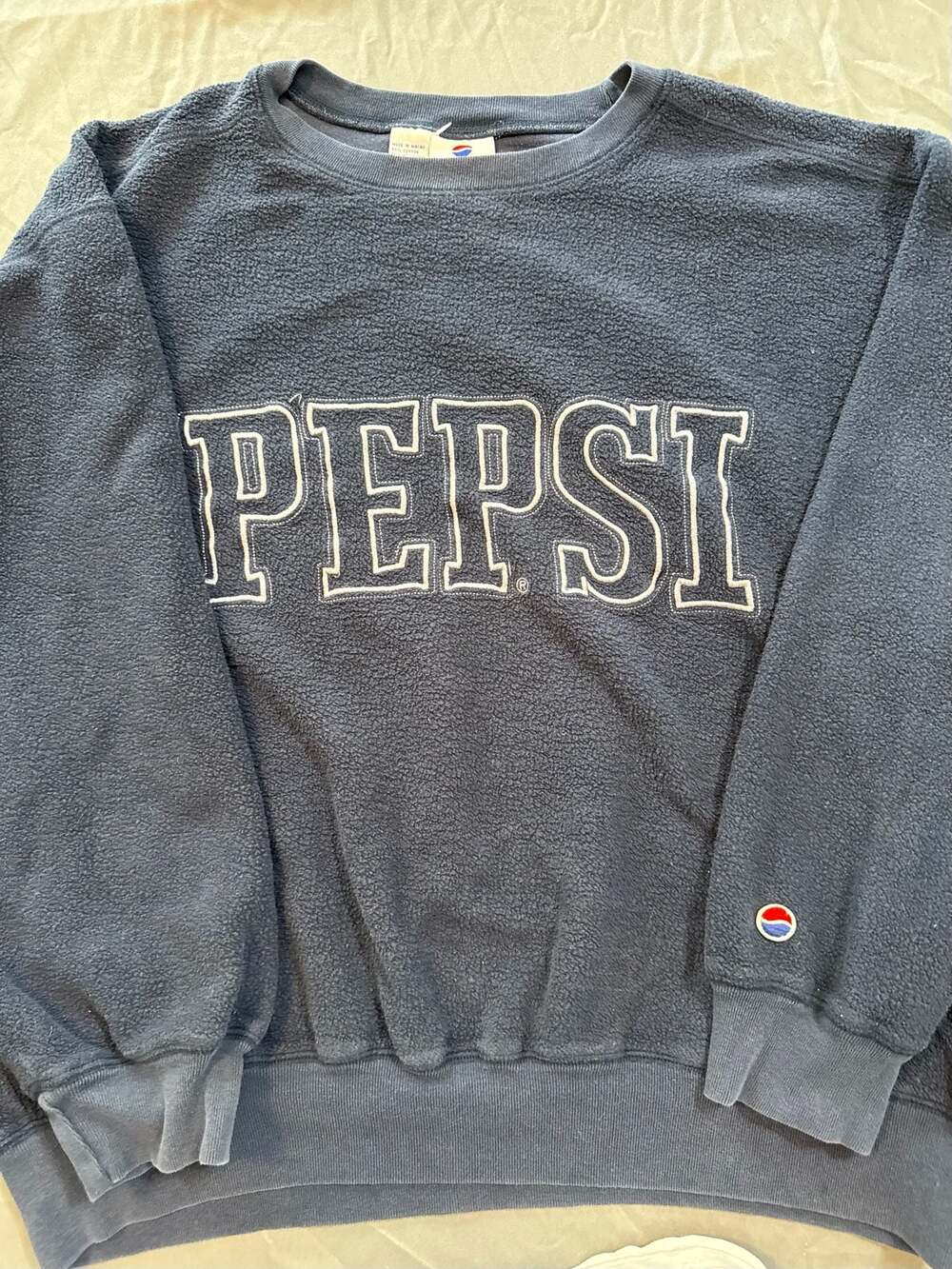 Vintage 90s Pepsi Nothing Else Is A Pepsi Embroidered Crewneck Sweatshirt XL